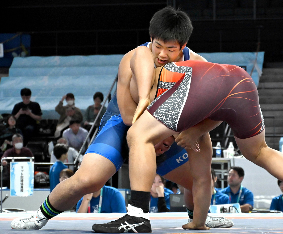 レスリング・藤岡陸斗（東高）5位 グレコローマン92キロ級 青森国