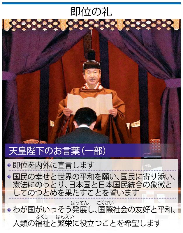 ニュースなぜなに 天皇陛下 即位の礼 高知新聞