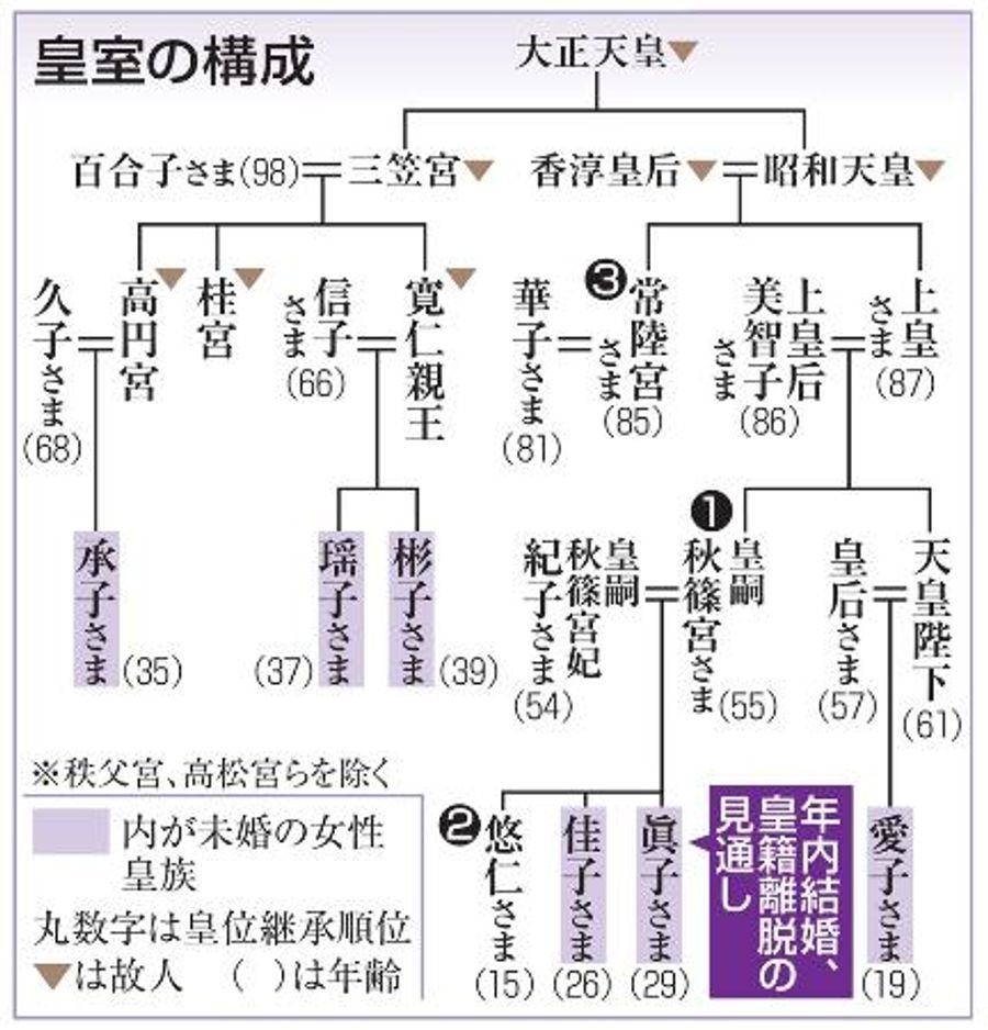 三笠宮崇仁親王系図 _ 三笠宮瑶子女王殿下 – ZQCO