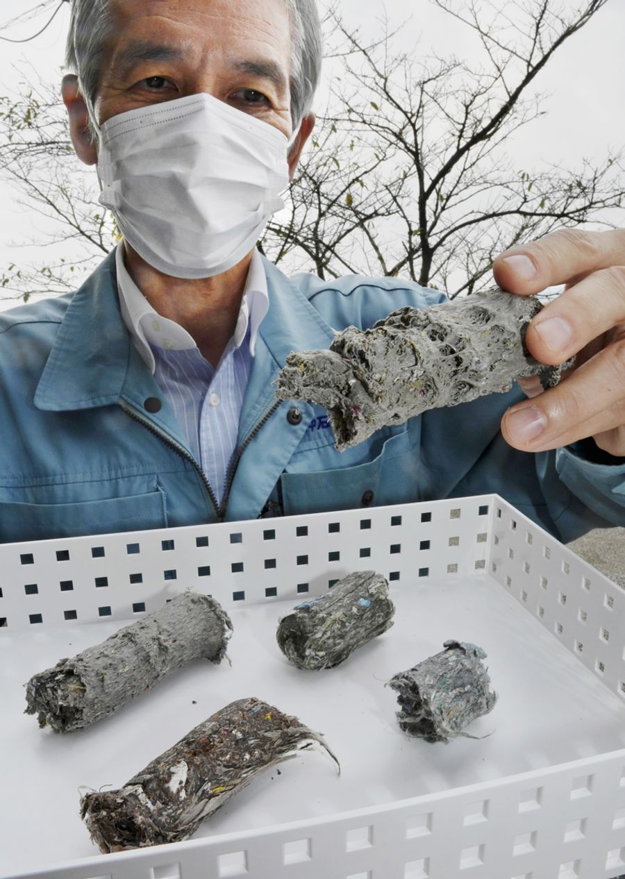 田中石灰工業の廃プラスチック燃料。SDGsの高まりとともに売り上げが伸びている (高知市五台山)