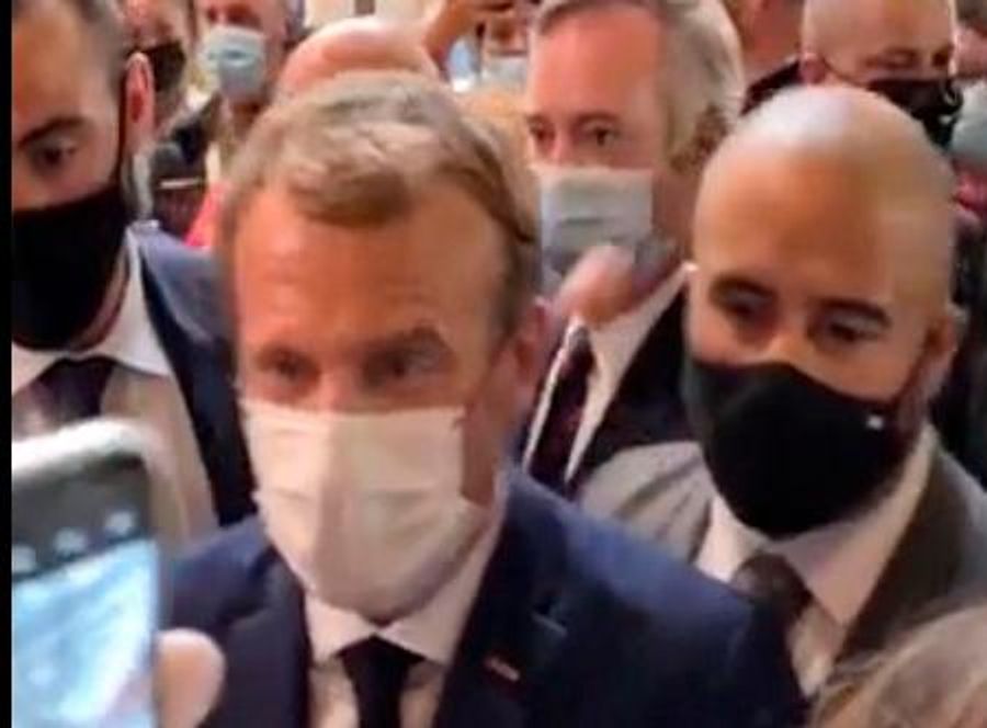 フランス大統領にゆで卵 投げる 視察中 極左運動家を拘束 高知新聞