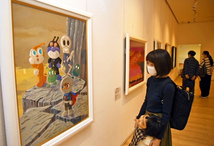 ばいきんまんなど、やなせさんが描いた悪役の魅力を伝える企画展=香美市香北町美良布((c)やなせたかし)
