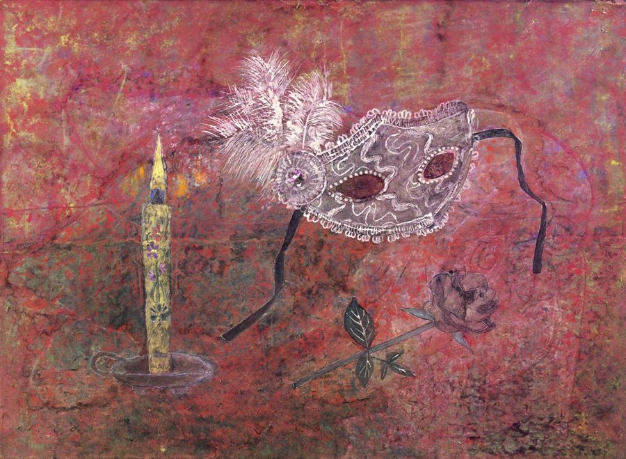 日本画「Masquerade」東孝子(宿毛市)