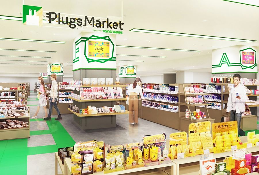 高知大丸にできる「プラグスマーケット」のイメージ図(東急ハンズ提供)