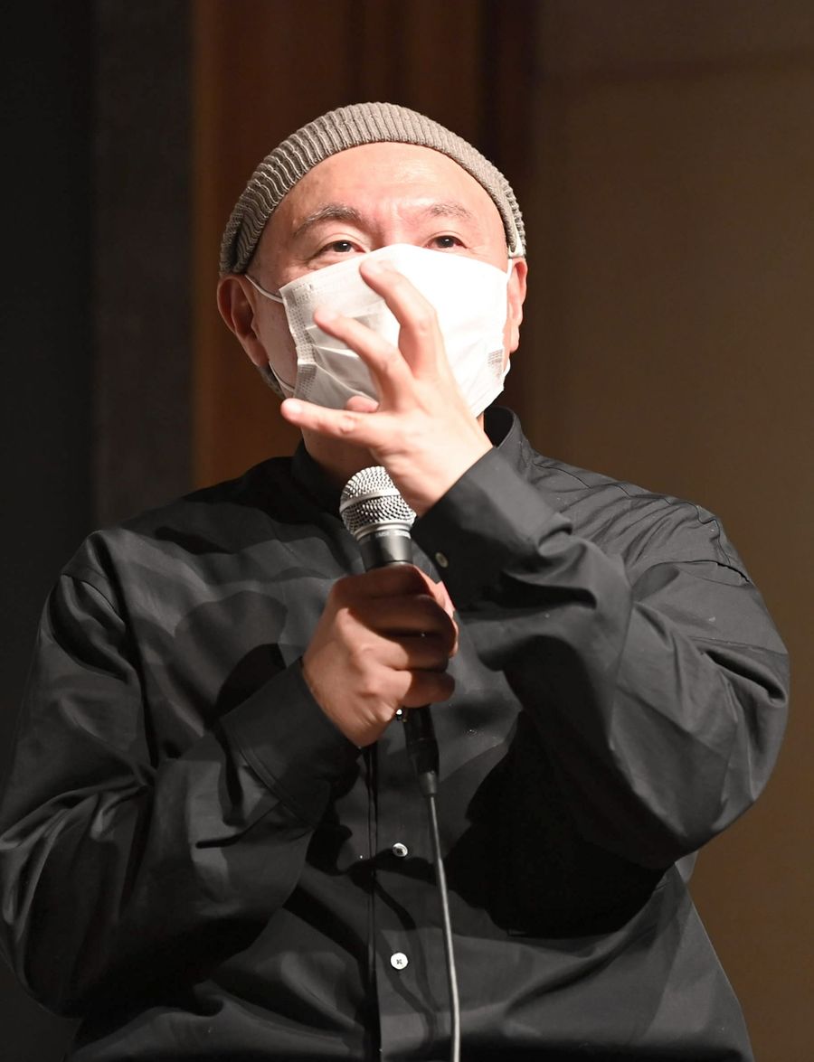 「地元福岡を舞台にしたアニメも考えている」と語る湯浅政明監督(高知市南金田の蛸蔵(たこぐら))