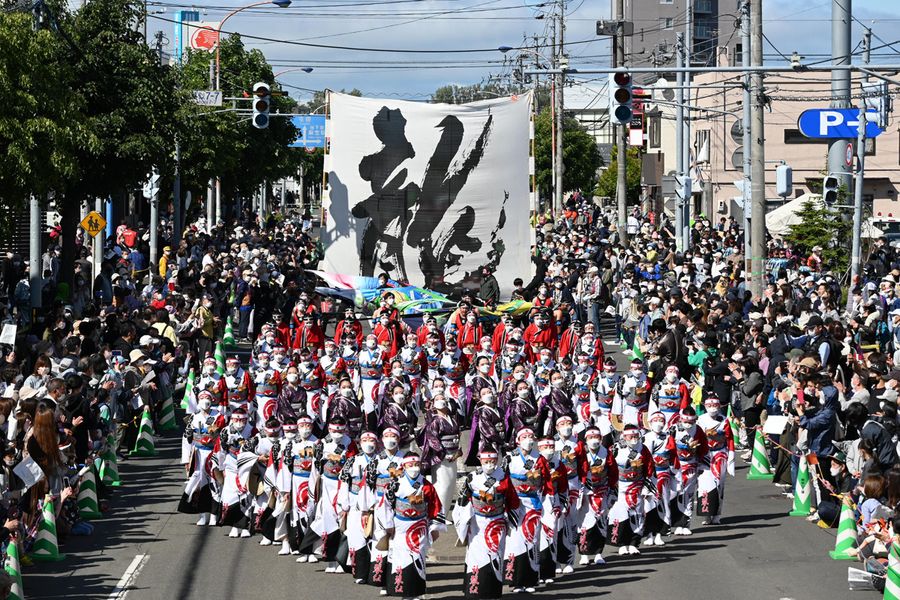 駆け付けたYOSAKOIファンでいっぱいの新琴似会場