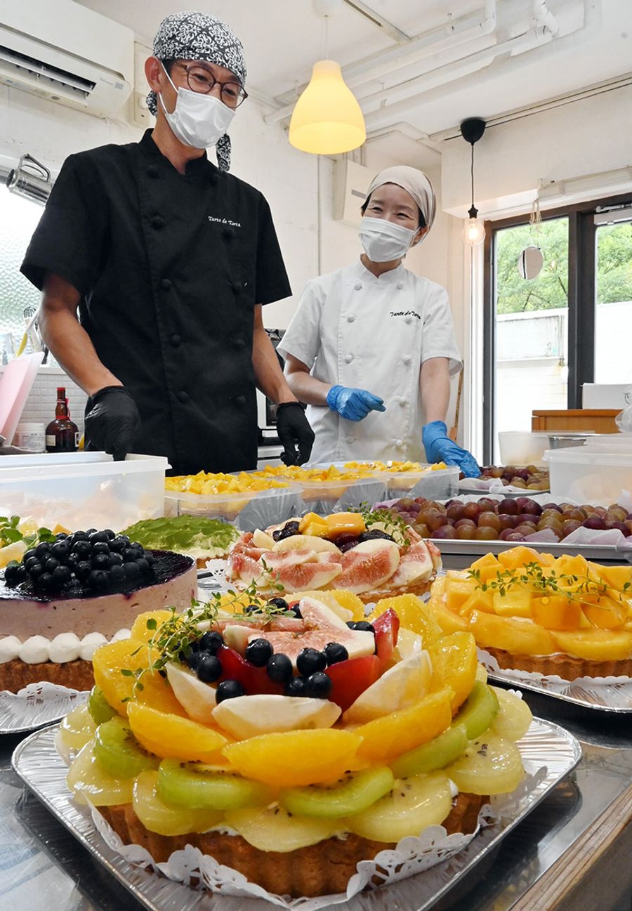 山あいに人気タルト店 果物山盛り 秒 で完売 ちいきのおと 土佐山 高知市 高知新聞