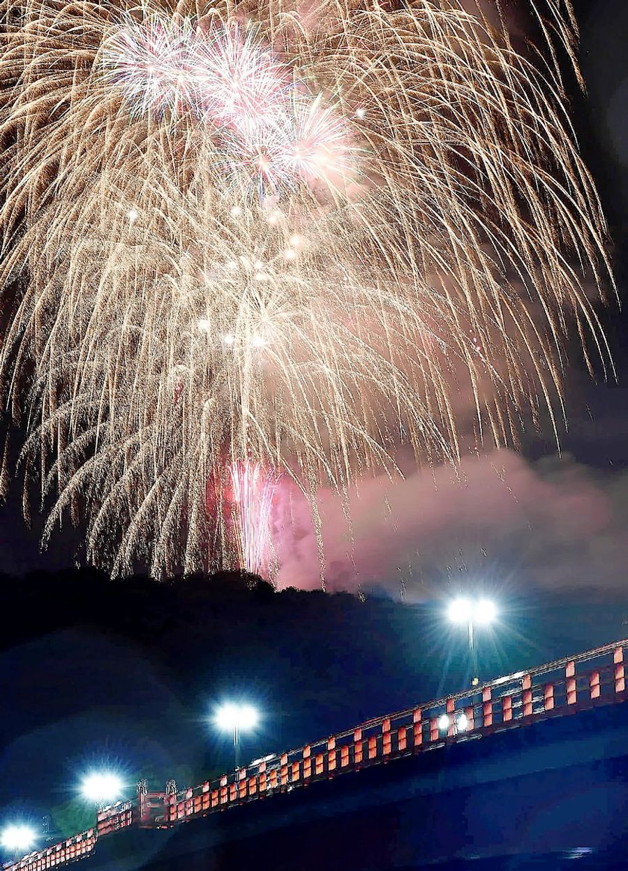 動画 シークレット花火４５０発 高知市の夜空彩る 造船会社 新来島高知重工が打ち上げ 高知新聞