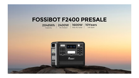 Fossibotが2400Wの高出力と超高速充電のF2400ポータブル電源をリリース