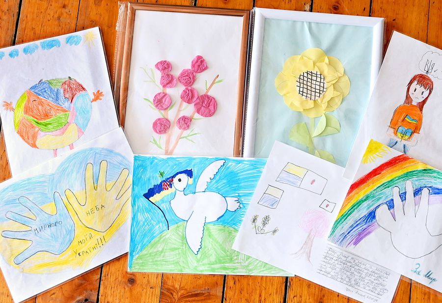 ウクライナの子どもたちから届いた絵手紙