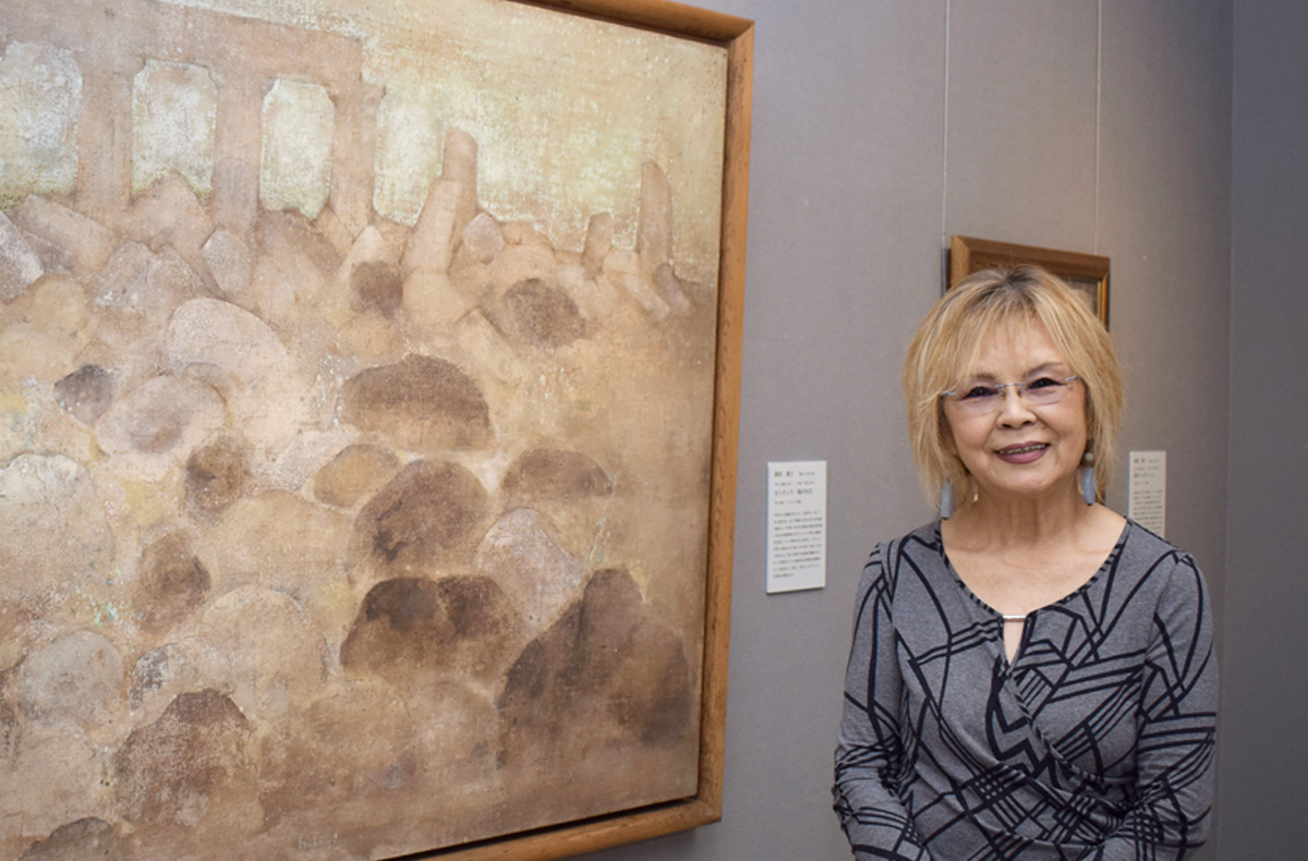 高知市出身、ローマで活躍の画家・蒔田さん遺作画を初公開 伊在住の妻