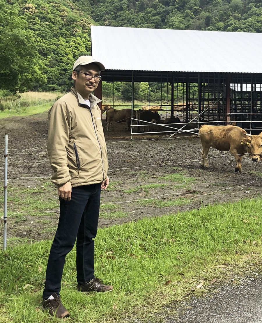 室戸市を訪れて情報収集する松本哲児さん（室戸市内）