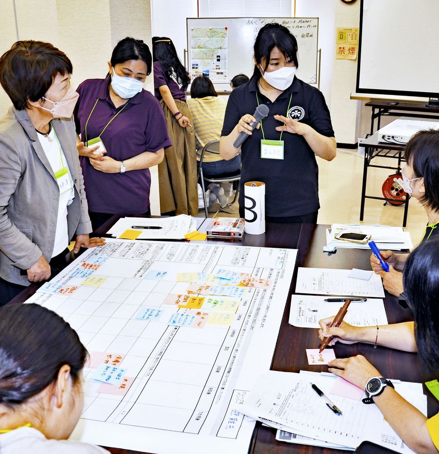 県西部の女性が参加した防災リーダー養成講座（四万十市の市防災センター）