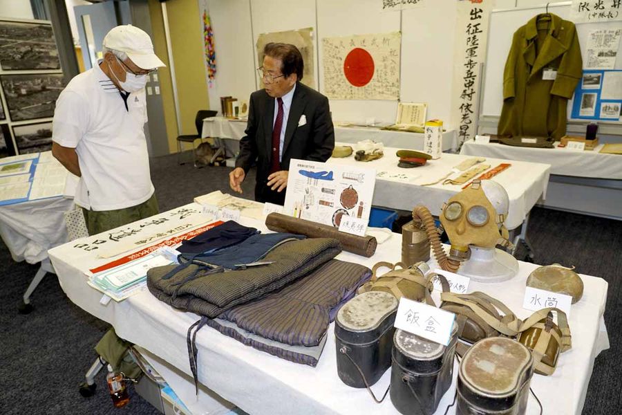 香長平野に残る戦争遺産を紹介する企画展（香美市土佐山田町楠目の市立図書館「かみーる」）