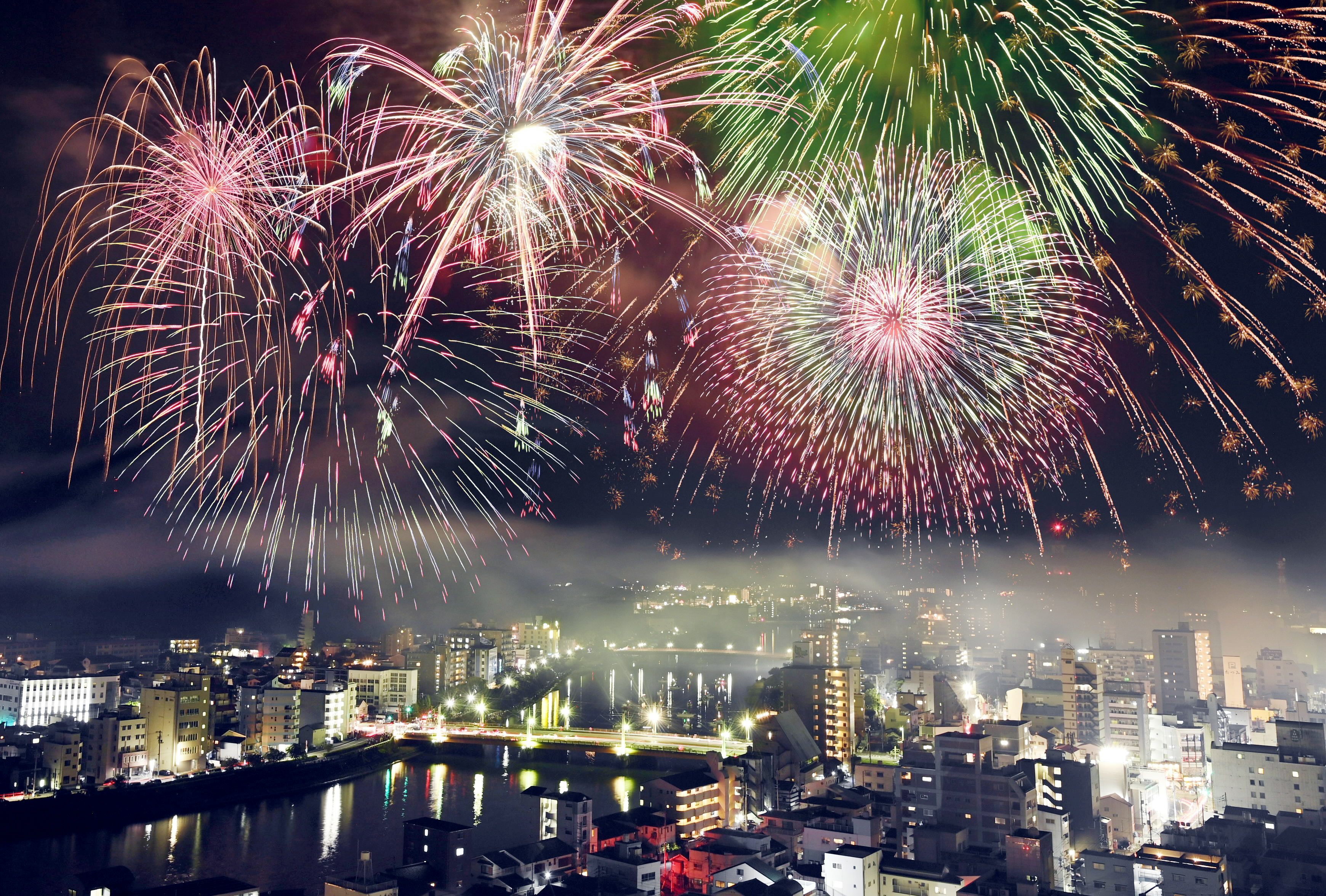 動画】県都の夜に大輪咲く 高知市納涼花火大会 | 高知新聞