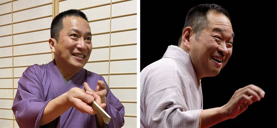 （左）桂吉弥（右） 桂かい枝