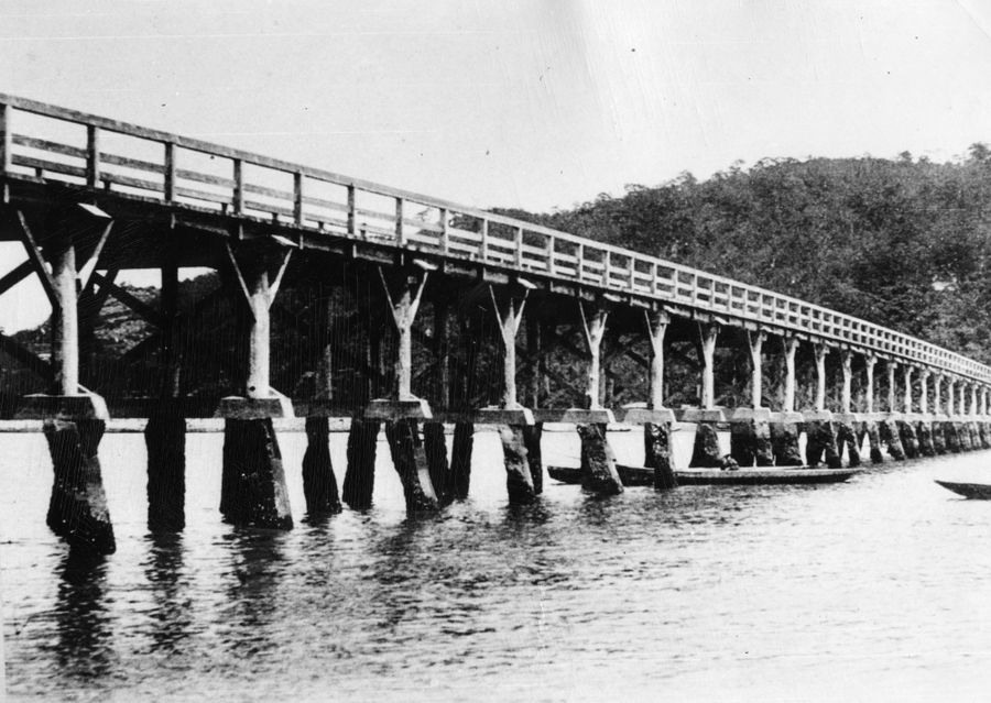 大正時代の青柳橋