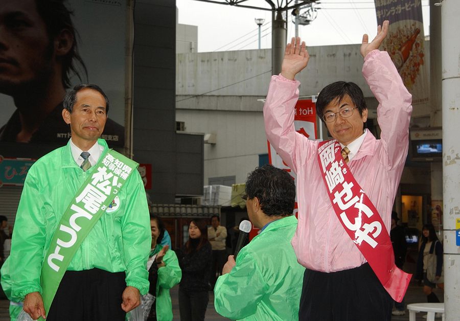 松尾徹人前市長から託されて挑んだ初の選挙戦（２００３年１１月２９日）