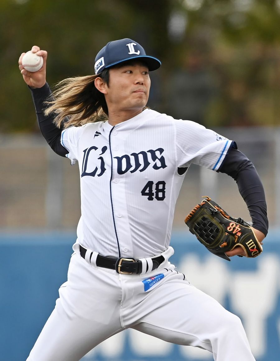 最速156キロをマークし3回1失点の西武先発今井(春野球場=森本敦士撮影)