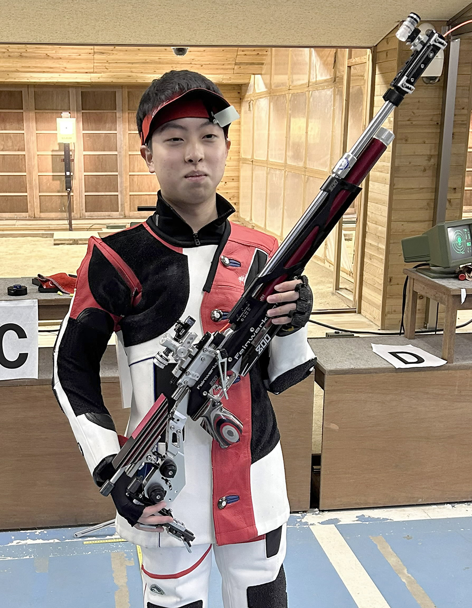 山本零侍（太平洋学園）男子エア優勝 ライフル射撃・全国高校選抜