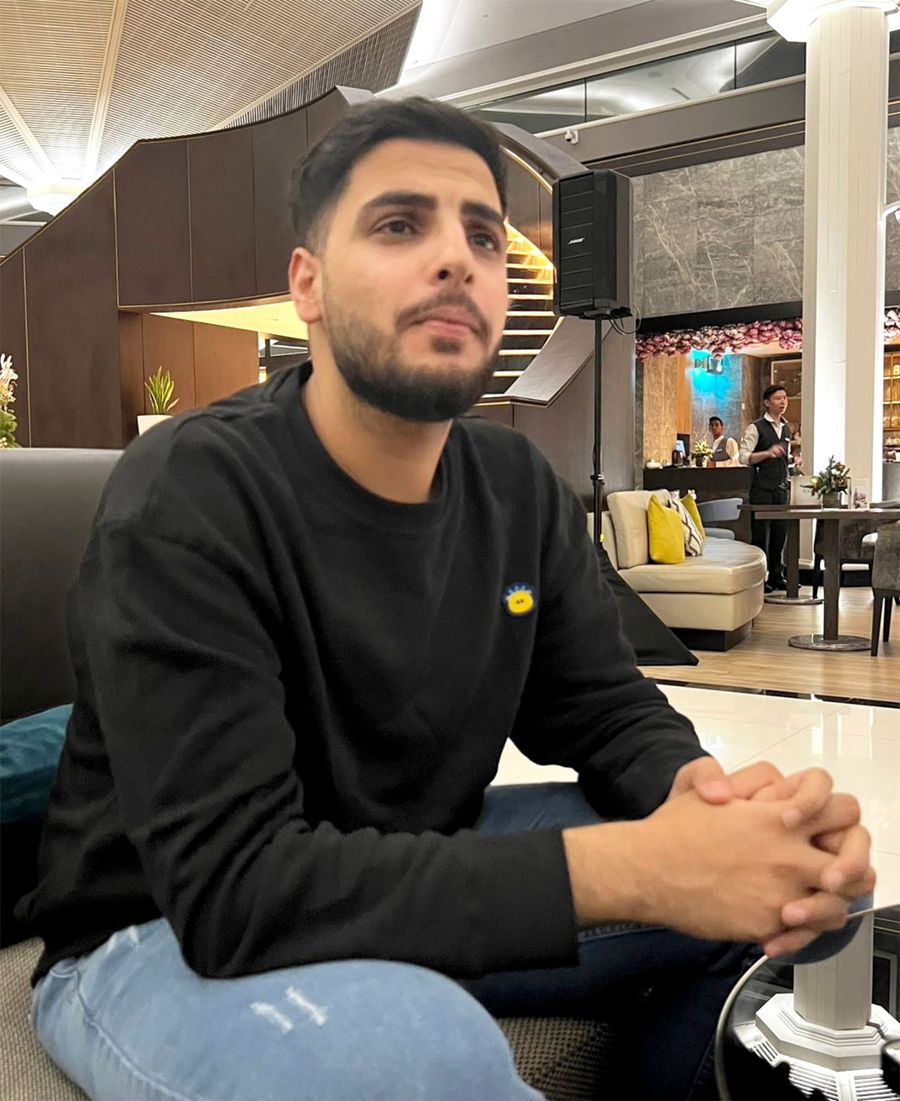 南国市生まれのモハメドさん（北古味さん提供、昨年１２月撮影）