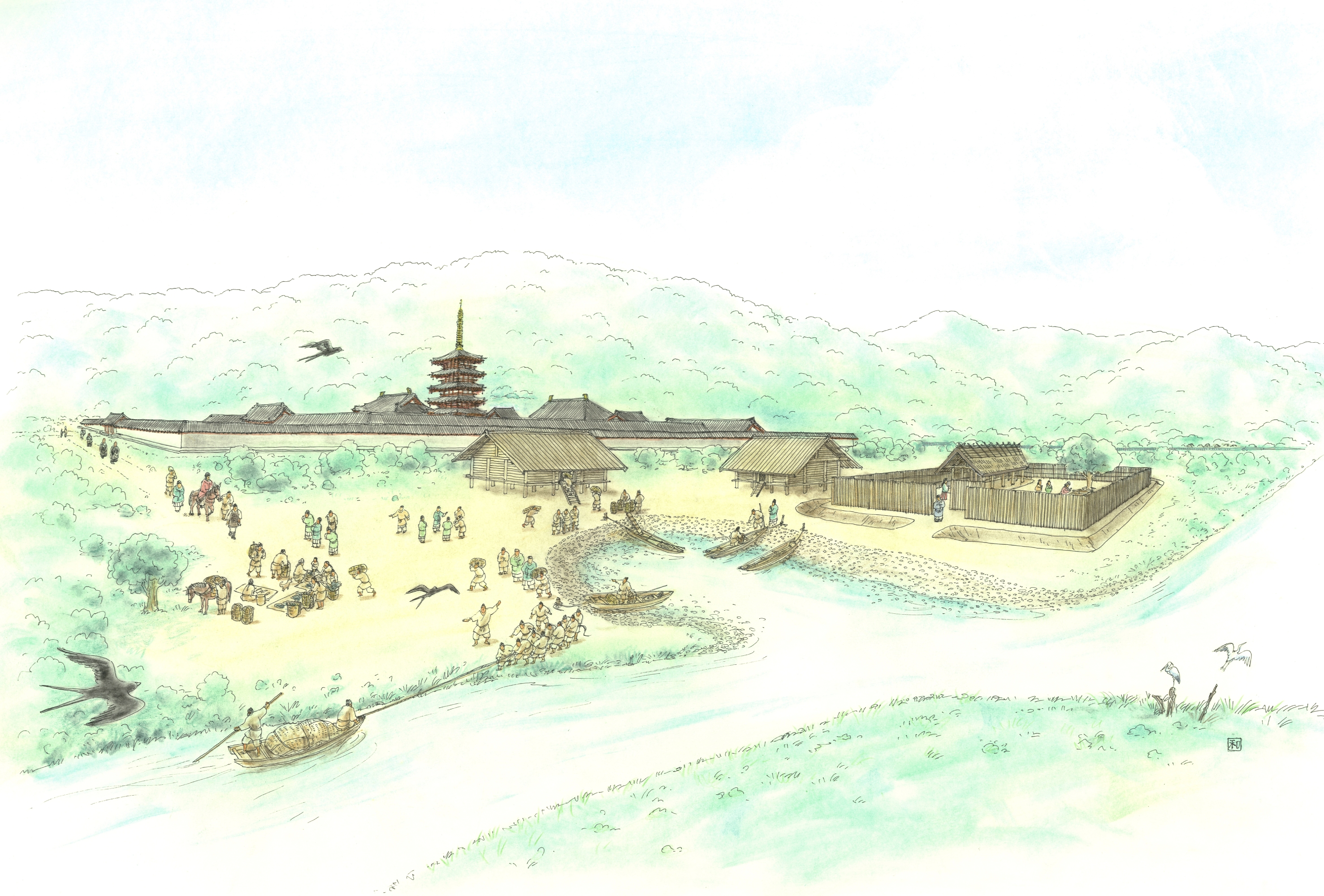 古代の生活を想像して」考古イラストレーターが瓜尻遺跡復元図 | 高知新聞