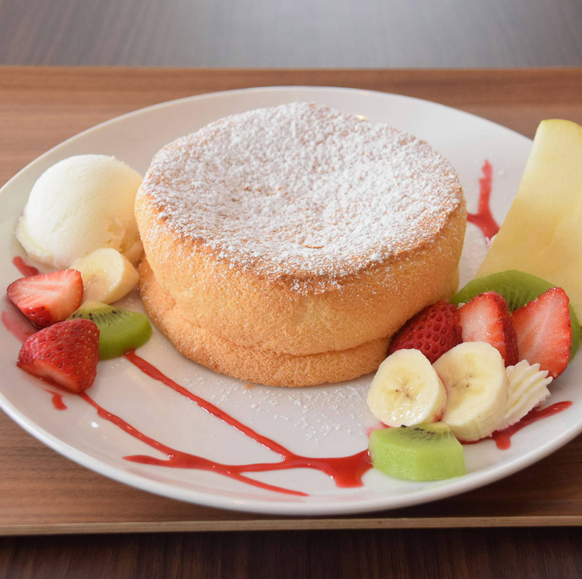 サクふわ食感にこだわり しっとり厚焼きパンケーキ―《自慢のイッピン