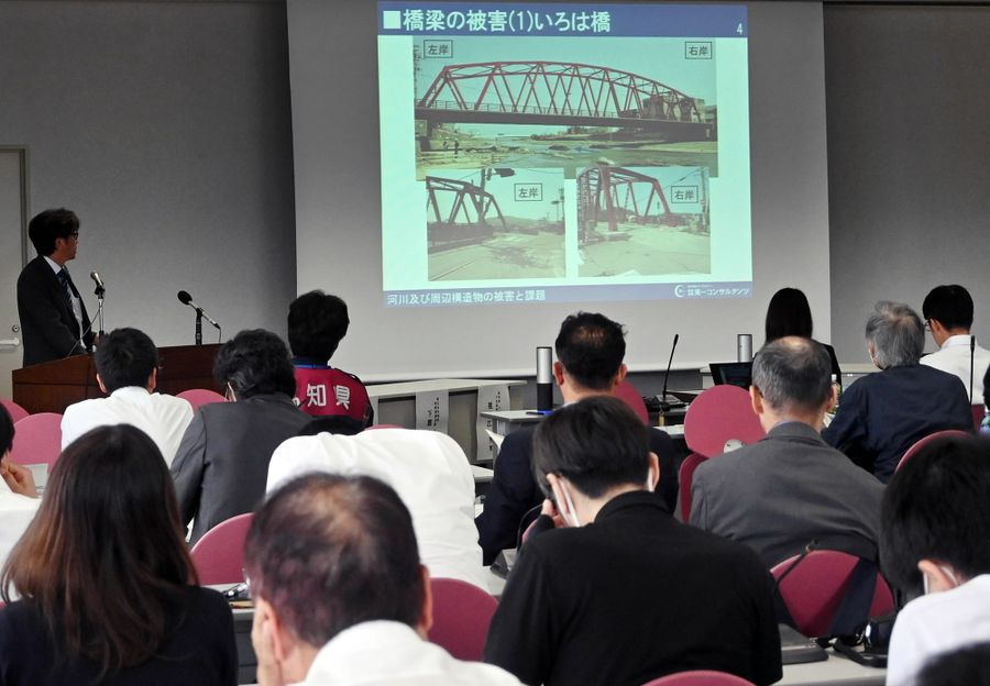 県内の専門家らが能登半島地震の被害分析を共有した報告会（高知市の高知大学）