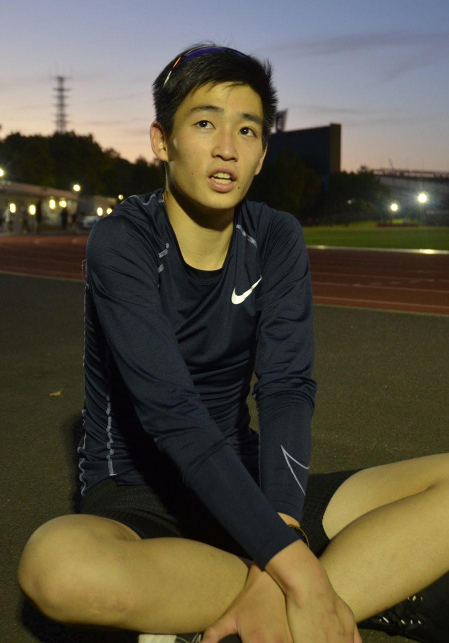 「ほんの１秒かもしれないけれど、自分にとっては宝物の１３分台です」と学生生活最後の記録会を振り返る篠川史隆（京都市右京区）