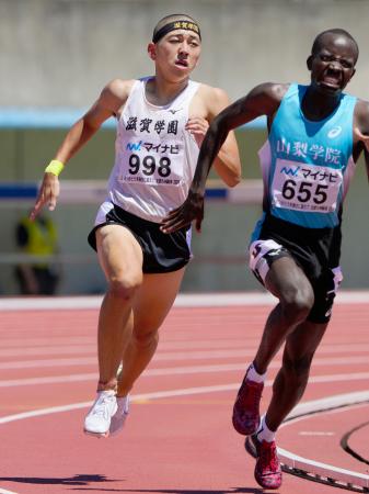 落合晃が男子800mで日本新 1分44秒80、高校総体第5日