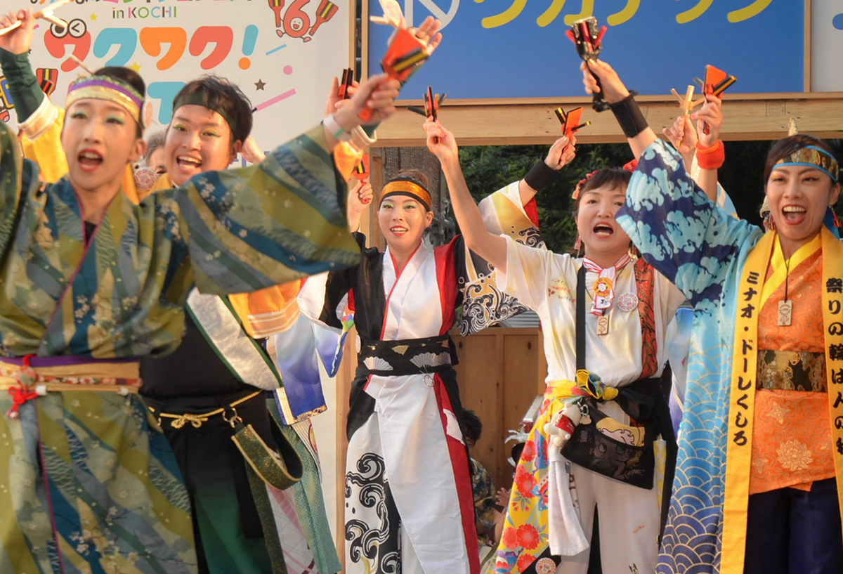 地震情報で辞退した踊り子に温かい励まし 札幌市のチーム〈高知