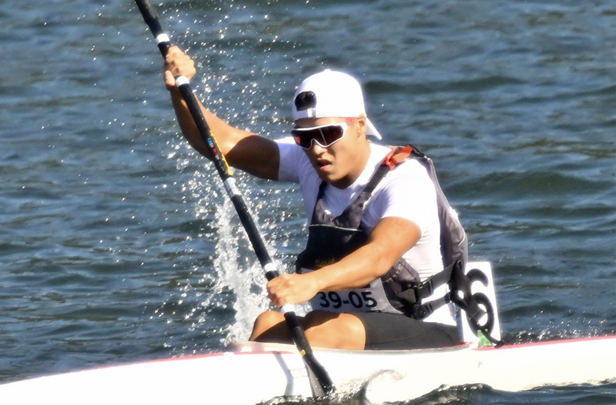 カヌー、K1堅田（明徳高）3位 C1長井（須崎総高教）4位、小原