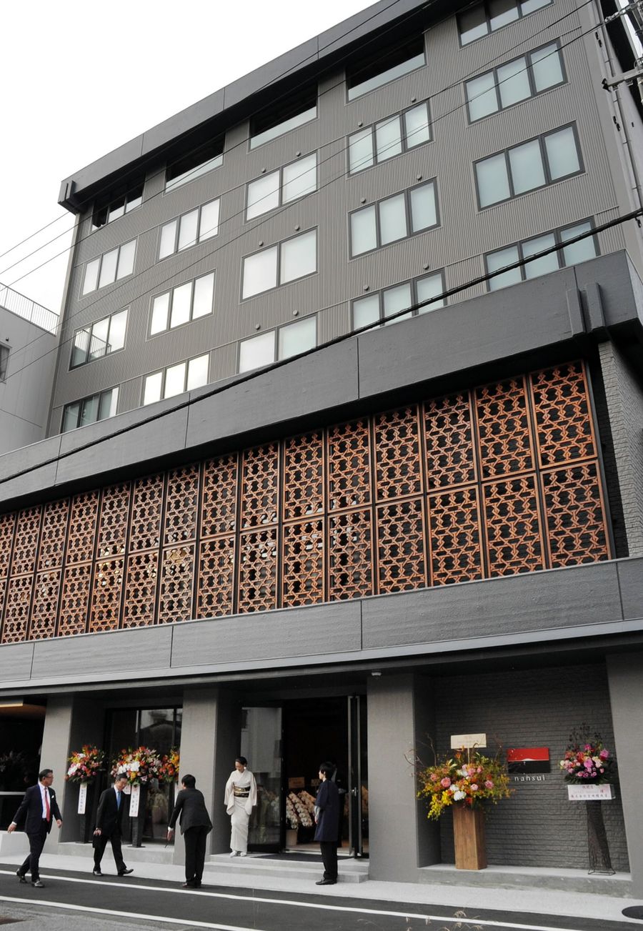 龍馬の生家跡に開業する「hotel nansui」(高知市上町1丁目)