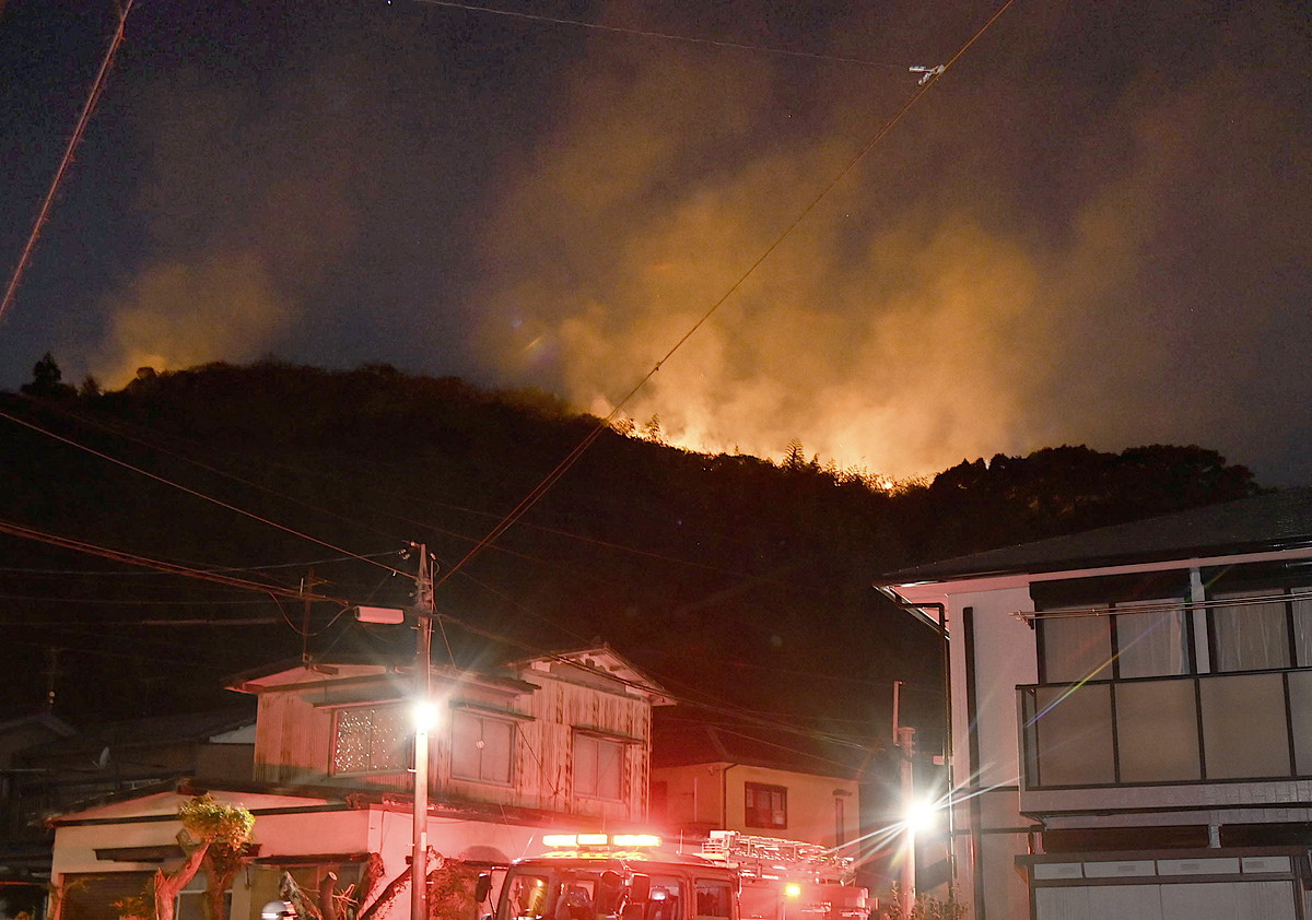 動画】高知市の皿ケ峰で火災 雑草など焼く 4時間あまりで鎮火 | 高知新聞