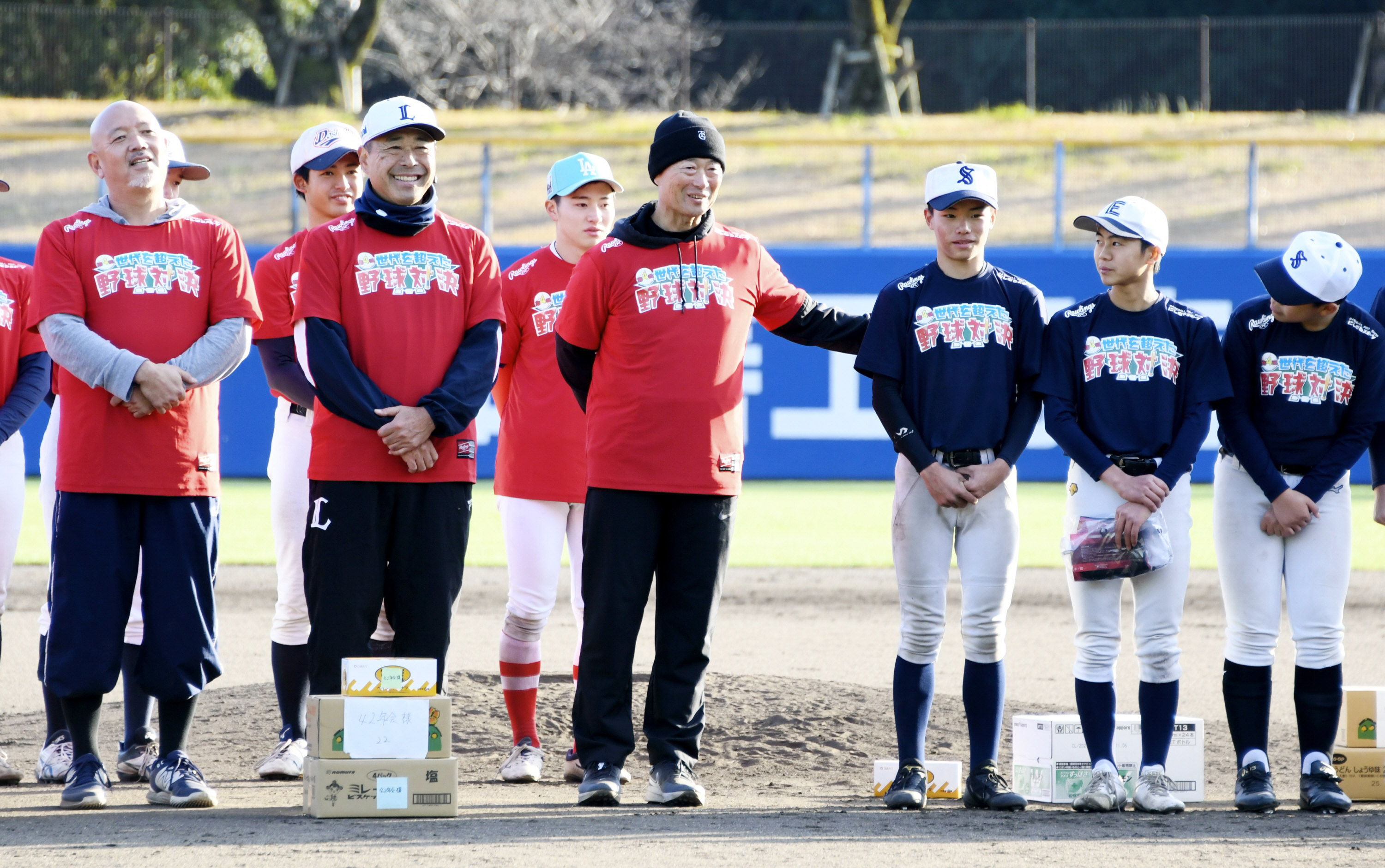 桑田真澄さんや渡辺智男さんと勝負！ プロ野球42会と県内の中学球児