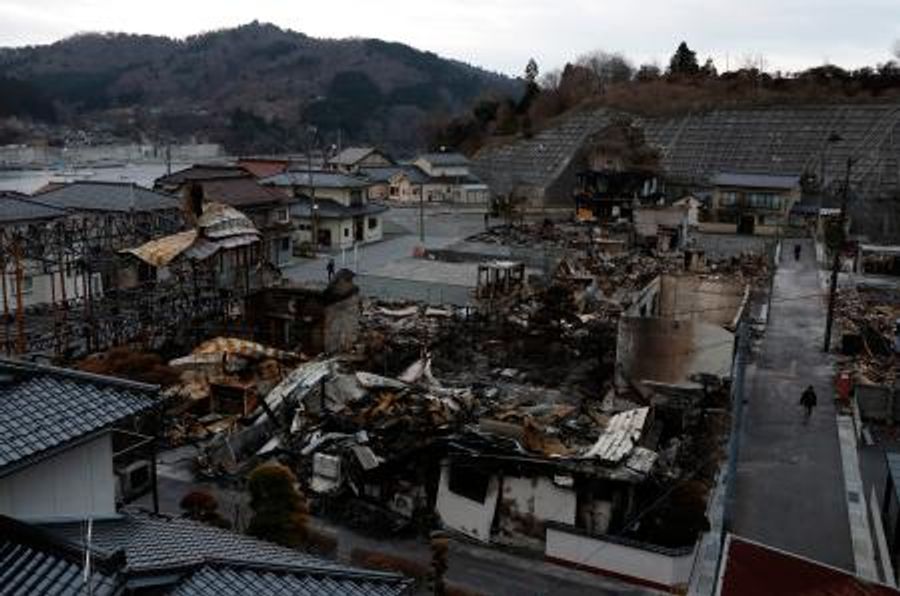 住宅焼損「みんなで復興」 岩手・大船渡、震災でも甚大被害 | 高知新聞