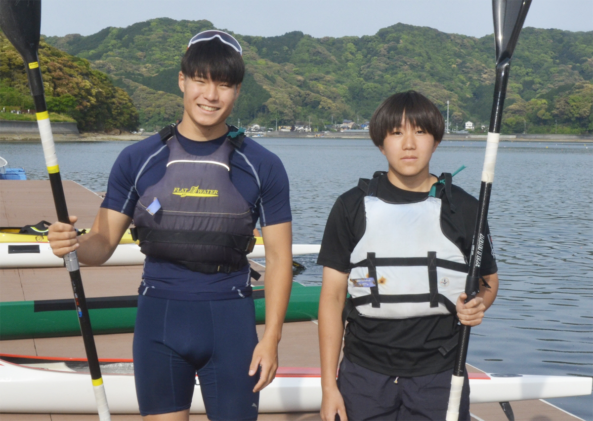 カヌー堅田、岡村（明徳高）ジュニア日本代表に アジア太平洋杯など