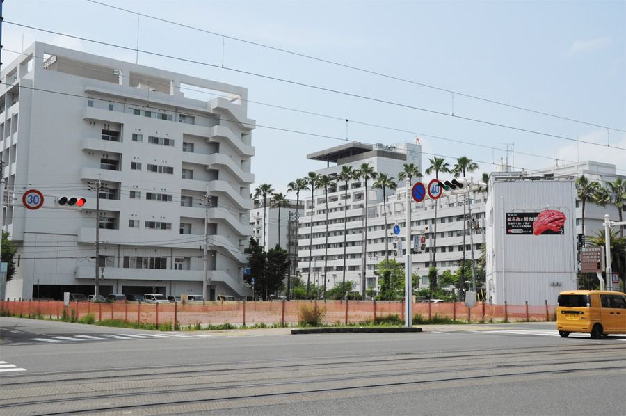 県内に初進出するルートインジャパンのホテル建設地（高知市はりまや町３丁目）