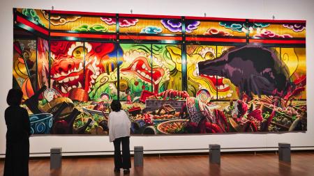 千と千尋」の巨大タペストリー 愛知県美術館で国内初展示 | 高知新聞