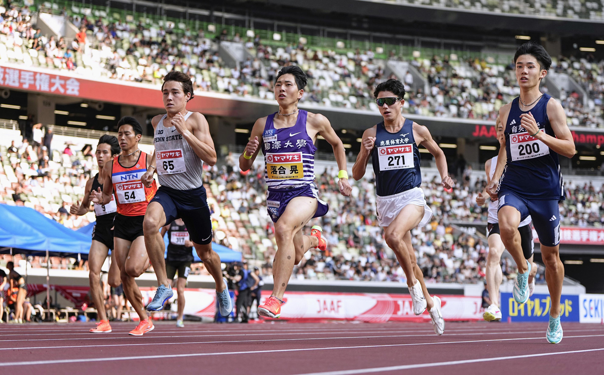 陸上 男子800メートル 石元潤樹（小津高出）5位 陸上・日本選手権