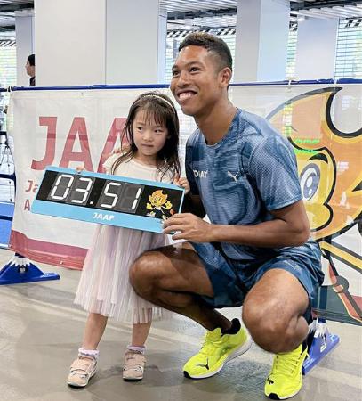 サニブラウン「元気をもらえた」 希望して子ども向けイベント参加