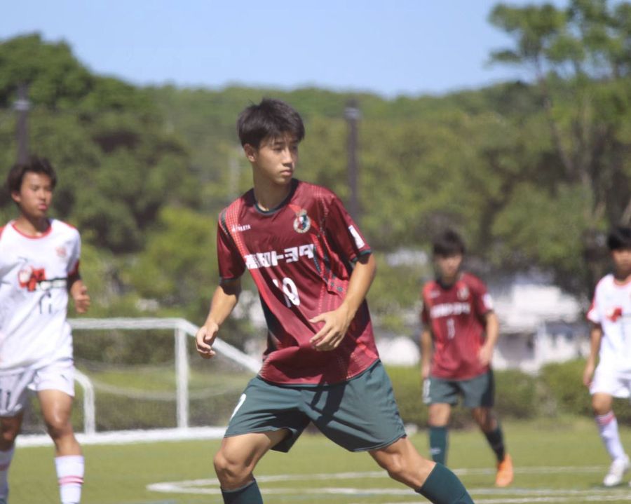高知Uジュニアユースの主力FWとして活躍し、Jクラブの下部組織選抜(U―15)に選出された片岡裕清=高知ユナイテッドSC提供