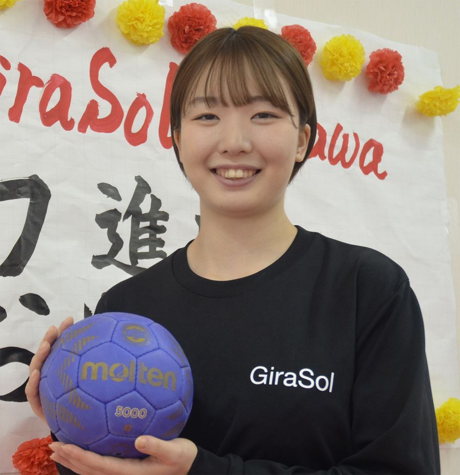 「高いレベルで戦えた3年間だった」と振り返る岸野美空(高松市高松町)