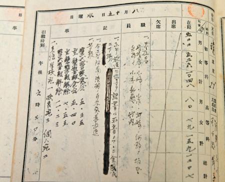戦時下の学校日誌、100超確認 学習院大名誉教授ら調査 | 高知新聞