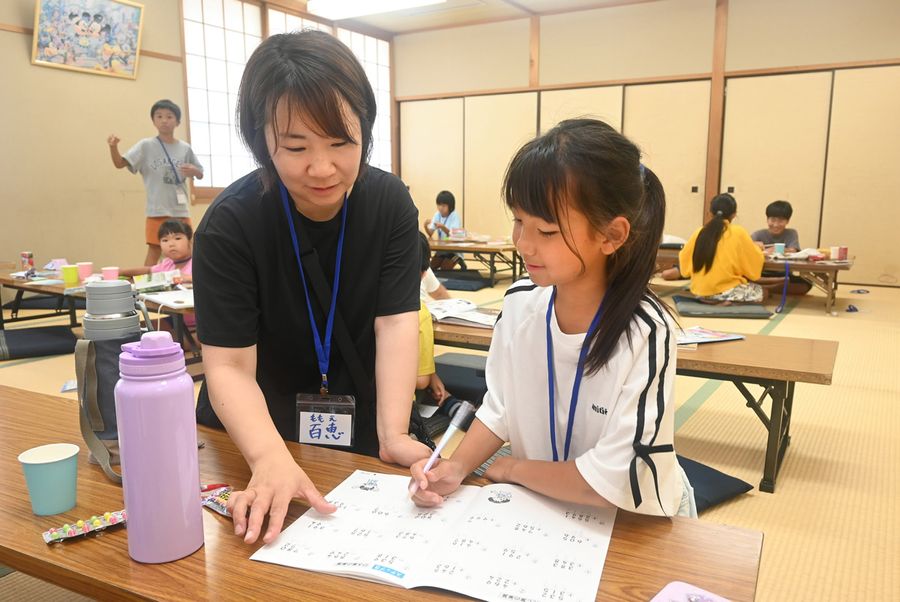 夏休みの子どもの居場所として開設した「そら」（高知市北御座の「弥右衛門ふれあいセンター」）