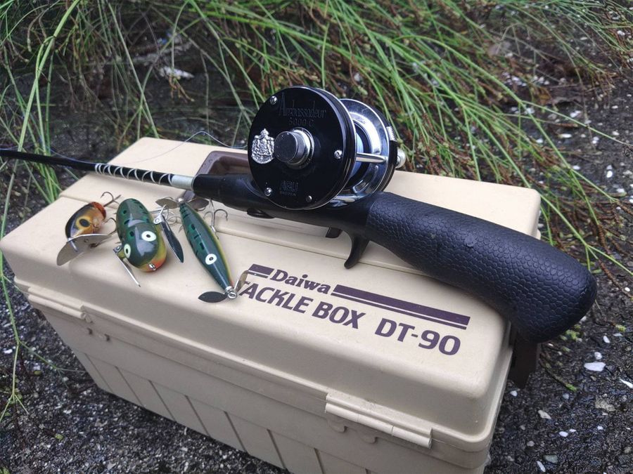 少年時代を思い出し、オールドタックルで楽しんだ