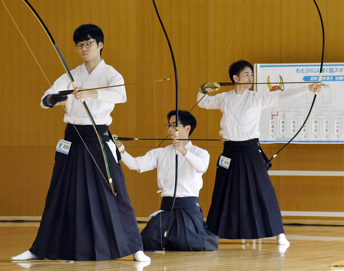 2年ぶり入賞「ほっとした」 弓道・成年男子、近的8位 滋賀国スポ