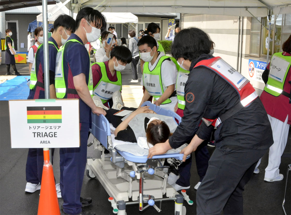 もしも震度7の地震が起こったら？高知市で合同訓練、救護病院や