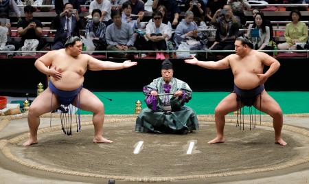 両横綱が「三段構え」披露 相撲協会の百周年場所 | 高知新聞