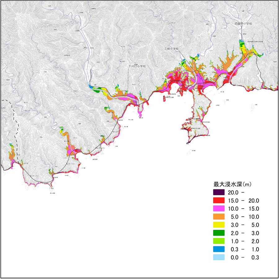 ▲三崎・竜串・下川口周辺